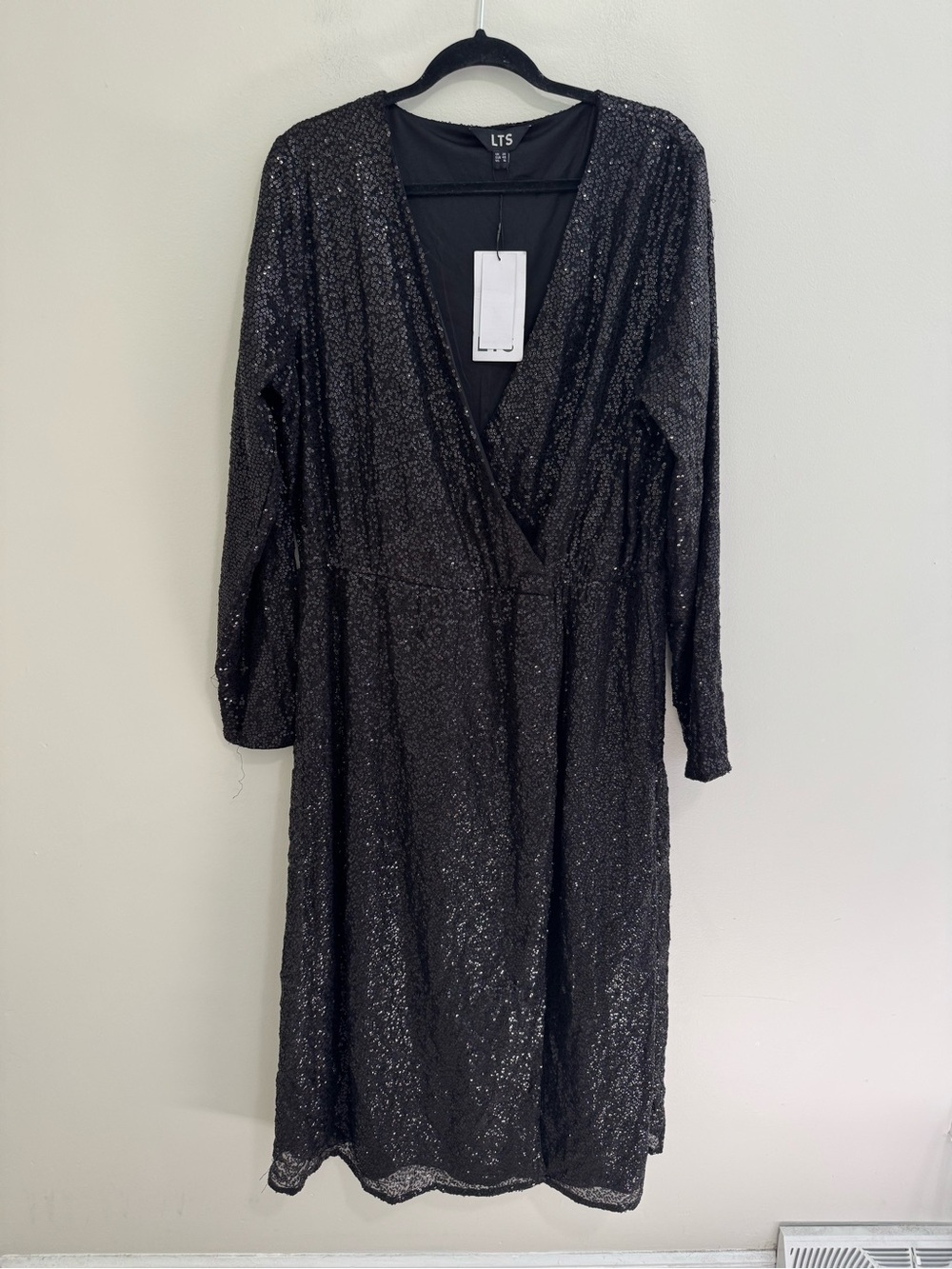 LTS NWT Long Tall Sally Sequin Surplice Dress
